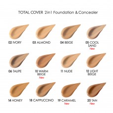 Total Cover 2in1 Foundation & Concealer GR 19 - Caramel
